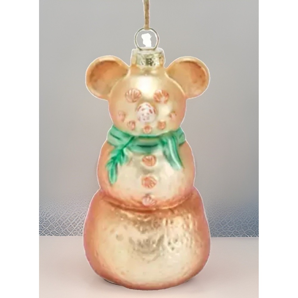 2026 Disney Parks Mickey Mouse Sandman Glass Ornament NEW